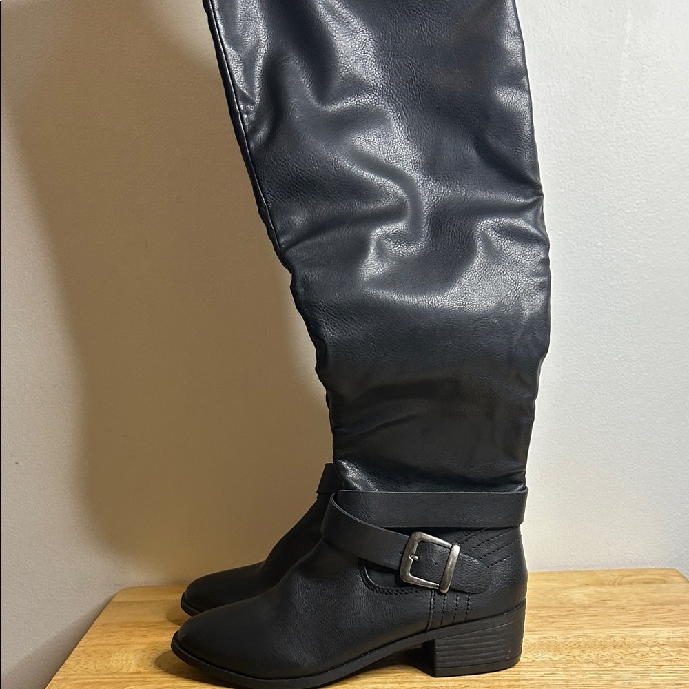 NWOT Madden Girl Black Over the Knee Boots